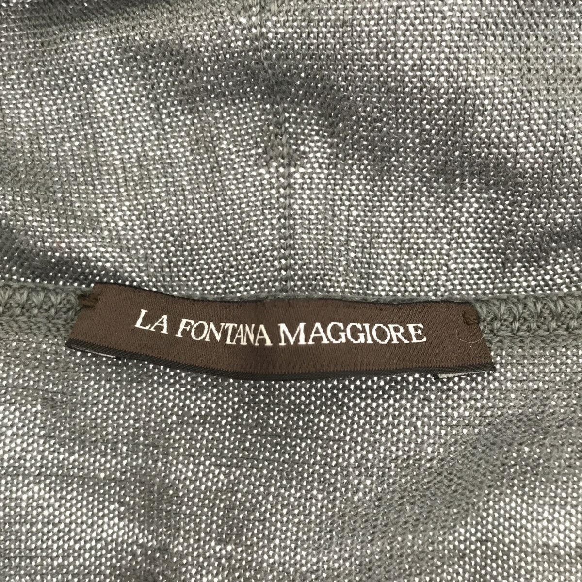 LA FONTANA MAGGIORE / ラファンタナマジョーレ | ショールカラー カーディガン | グレー | レディース