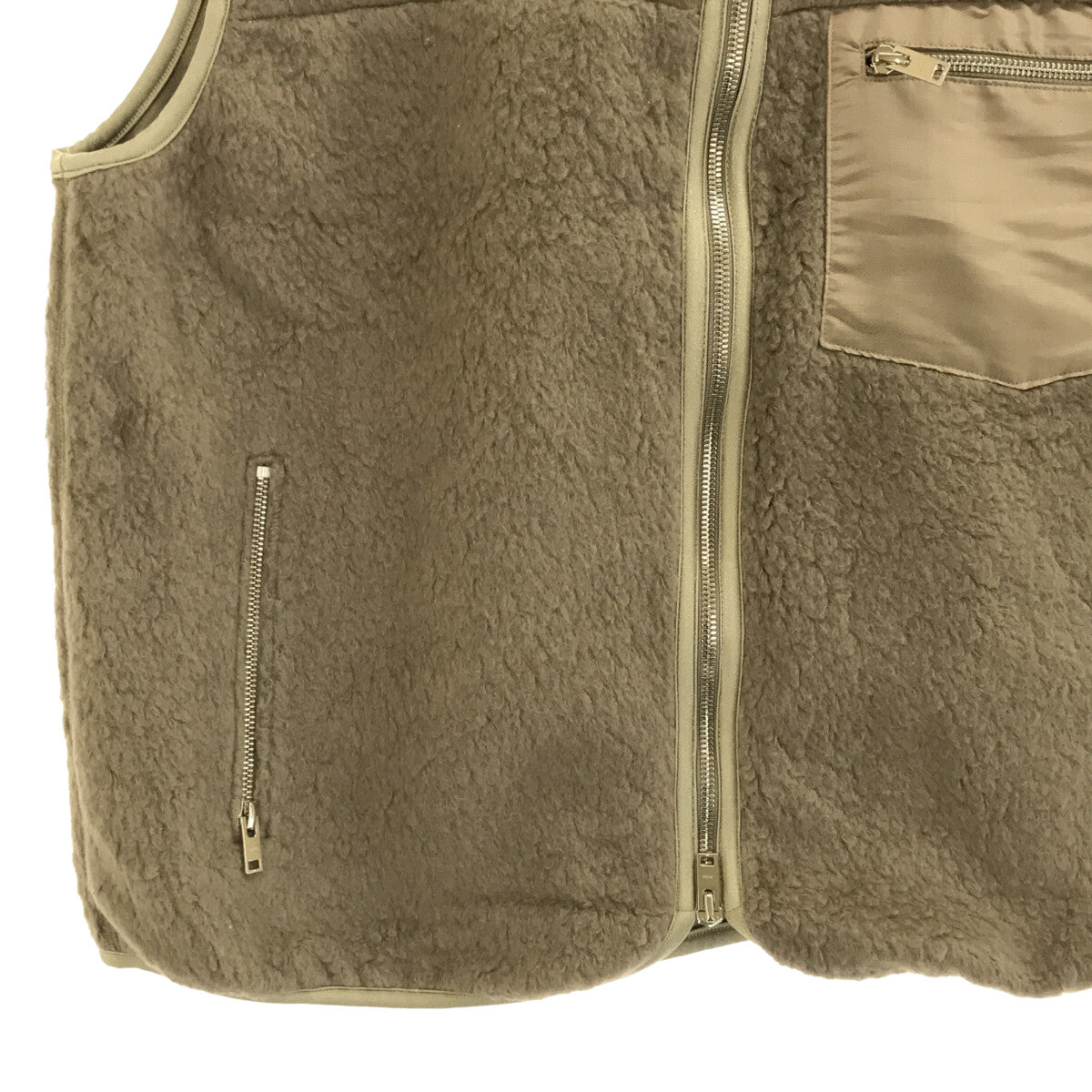 ents. / エンツ | Camel Boa Fleece Vest キャメル ボア フリース