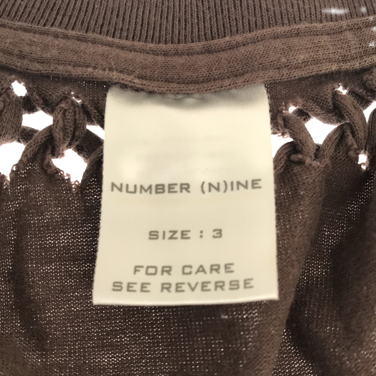 NUMBER NINE / ナンバーナイン | 編み込み Tシャツ | 3 | – KLD