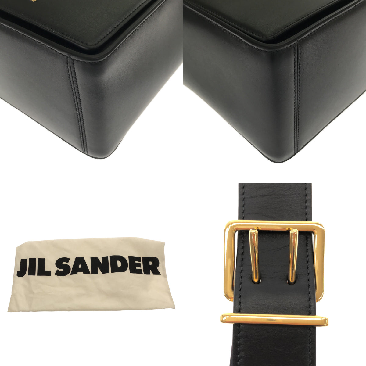 新品】 JIL SANDER / ジルサンダー | スモールロゴ レザー ショルダー ...