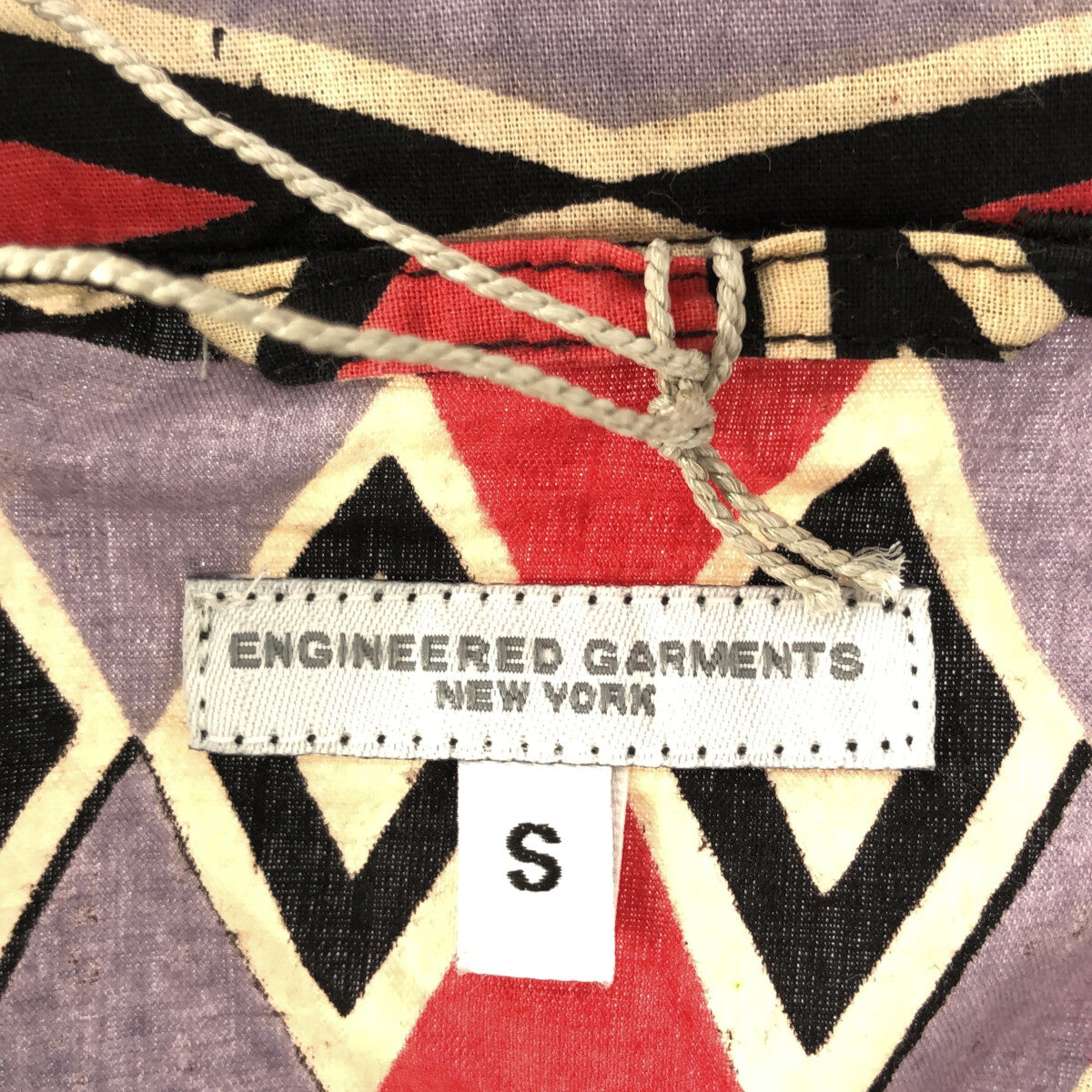 【新品】  Engineered Garments / エンジニアドガーメンツ | 2023SS | Tibet Print Shirt / 総柄 スタンドカラー オーバー チベットシャツ | S | マルチカラー | メンズ