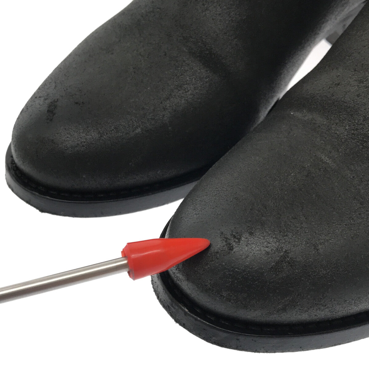 【美品】  JIMMY CHOO / ジミーチュウ | HUDSON レザーペコスブーツ | 35 | ブラック | レディース