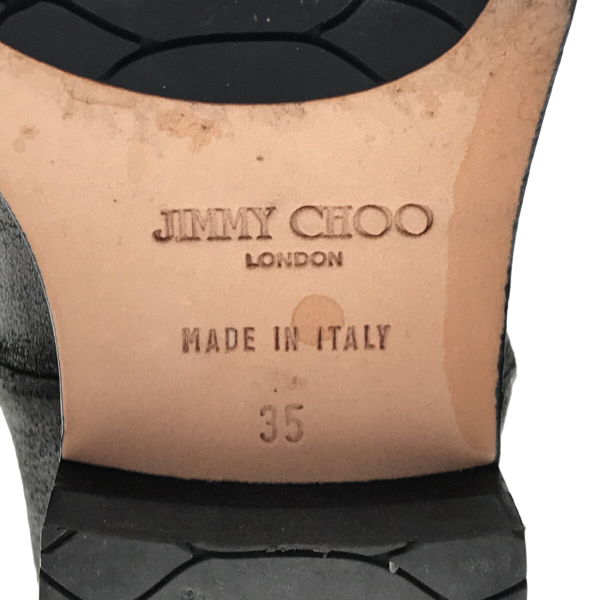 【美品】  JIMMY CHOO / ジミーチュウ | HUDSON レザーペコスブーツ | 35 | ブラック | レディース