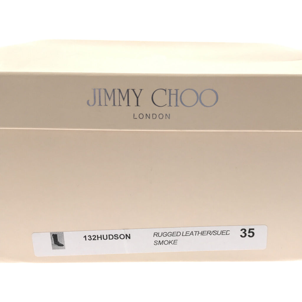 【美品】  JIMMY CHOO / ジミーチュウ | HUDSON レザーペコスブーツ | 35 | ブラック | レディース