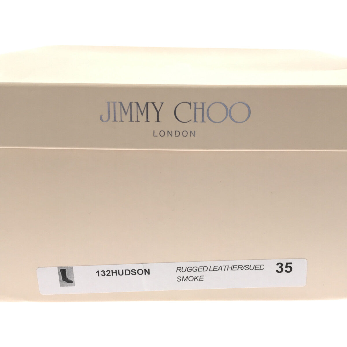 [品相良好] JIMMY CHOO | Hudson 皮革 Pecos 靴子 |尺寸 35 |黑色 |女性的
