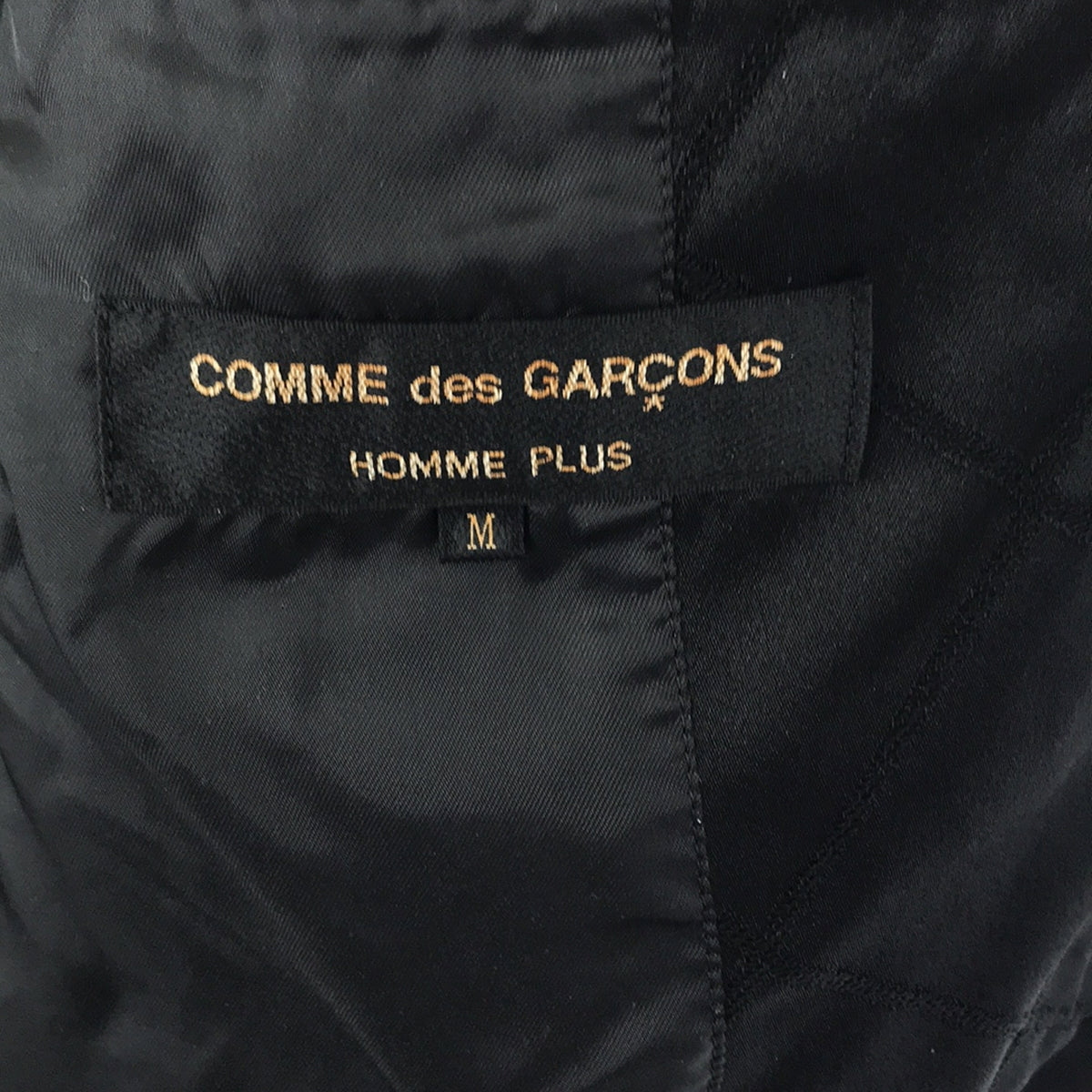 COMME des GARCONS HOMME PLUS / コムデギャルソンオムプリュス | 2020SS | ポリ縮絨 ダイヤ柄 スカラップカット  ロングジャケット | M | メンズ