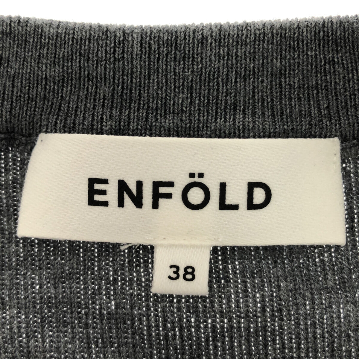ENFOLD / エンフォルド | バイカラー クルーネックニット プルオーバ