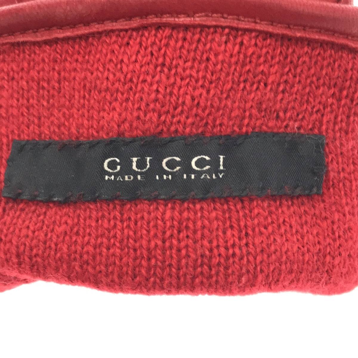 GUCCI / グッチ | グッチシマ レザー グローブ 手袋 | S | その他