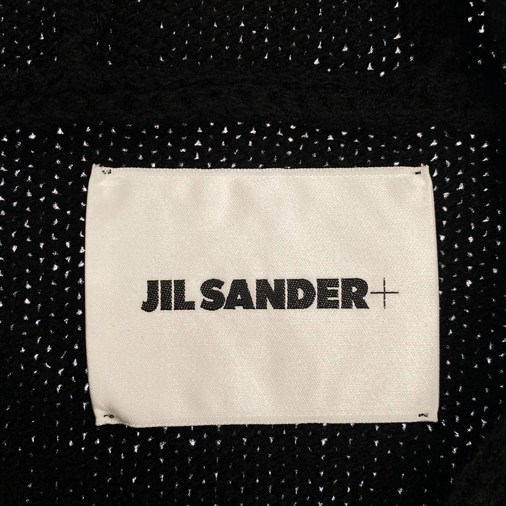 【美品】  JIL SANDER / ジルサンダー | 2023AW | オーバーサイズニットパーカー | 46 | ブラック | メンズ