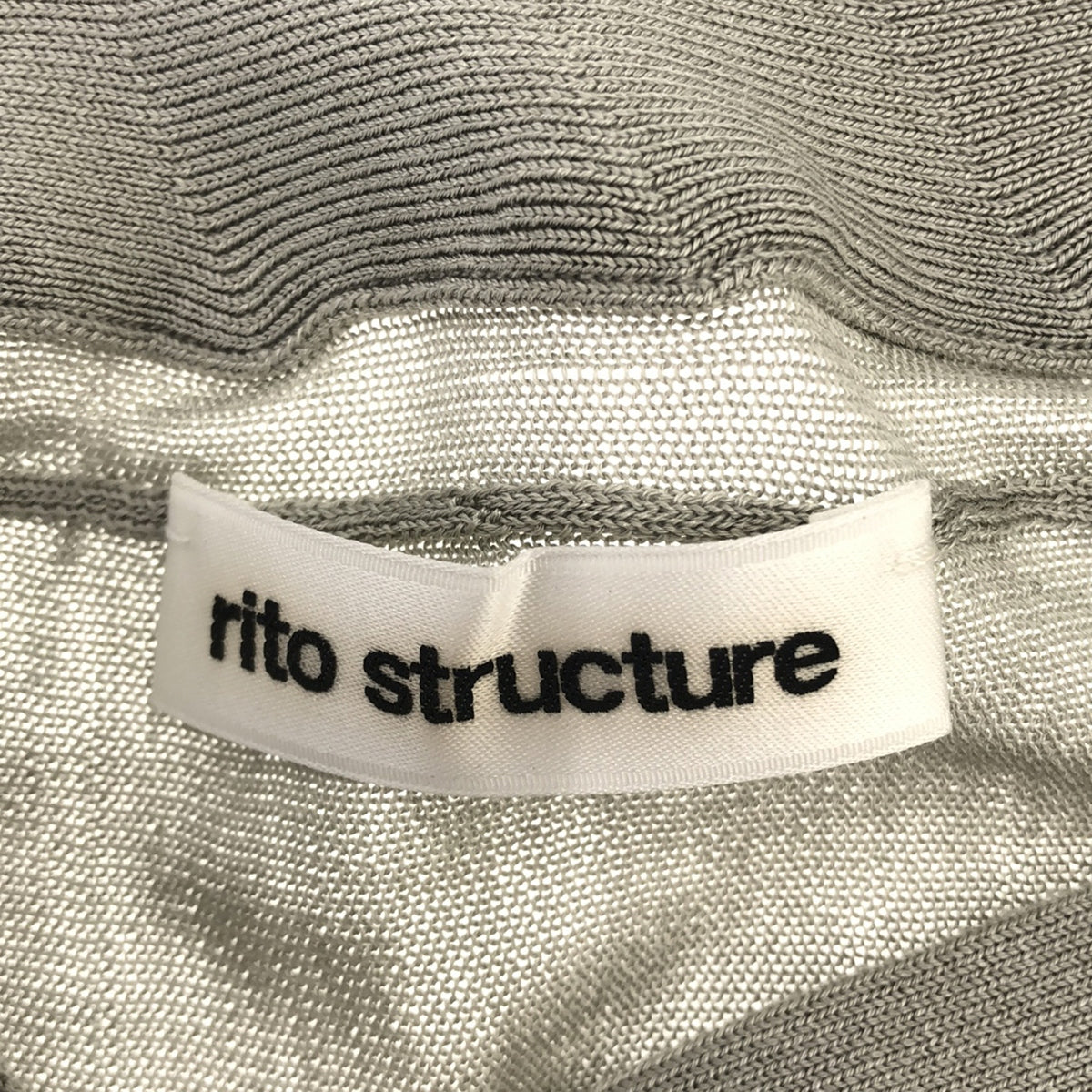 rito structure / リトストラクチャー | 2022SS | シルク ハイゲージ V 