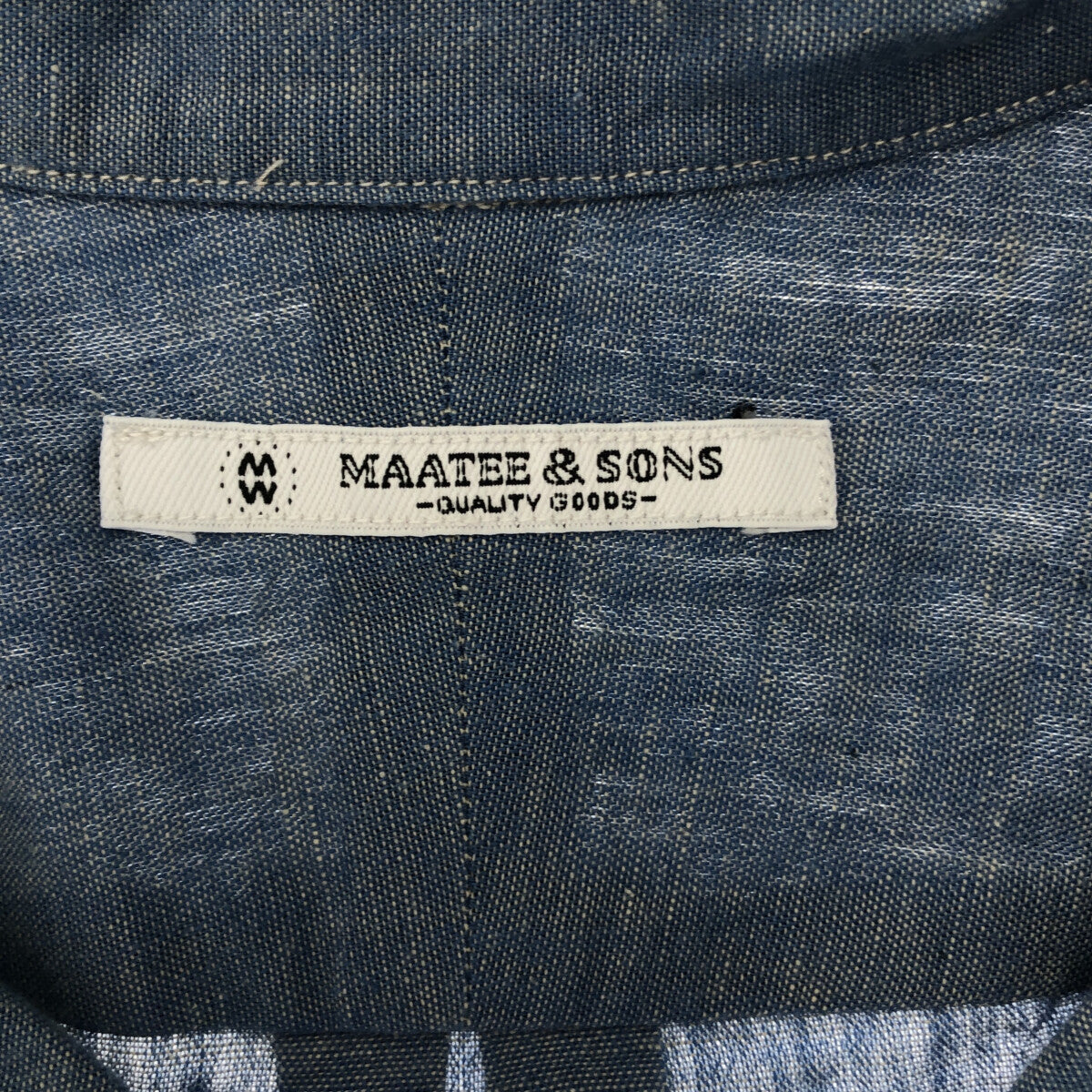MAATEE&amp;SONS / 馬蒂父子 | 2022春夏 |短袖開領襯衫 | 3 |靛藍 |男士
