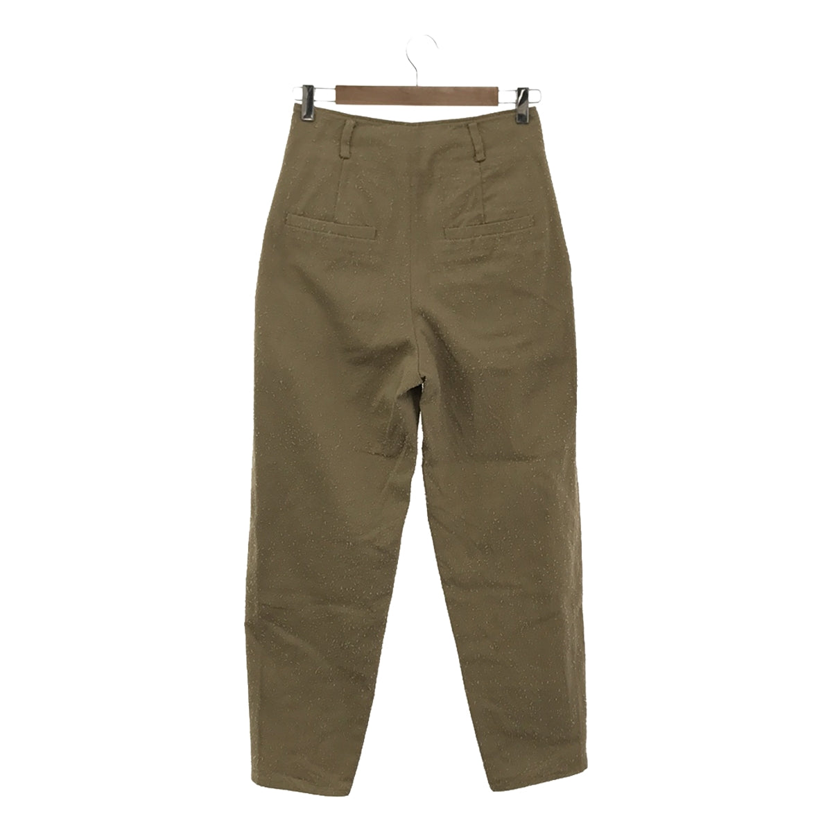 【신품】 FUMIE = TANAKA / 후미에 타나카 | 2023SS | needle tapered PA 니들 펀치 가공 테이퍼드 팬츠 | 1 | 베이지 | 여성