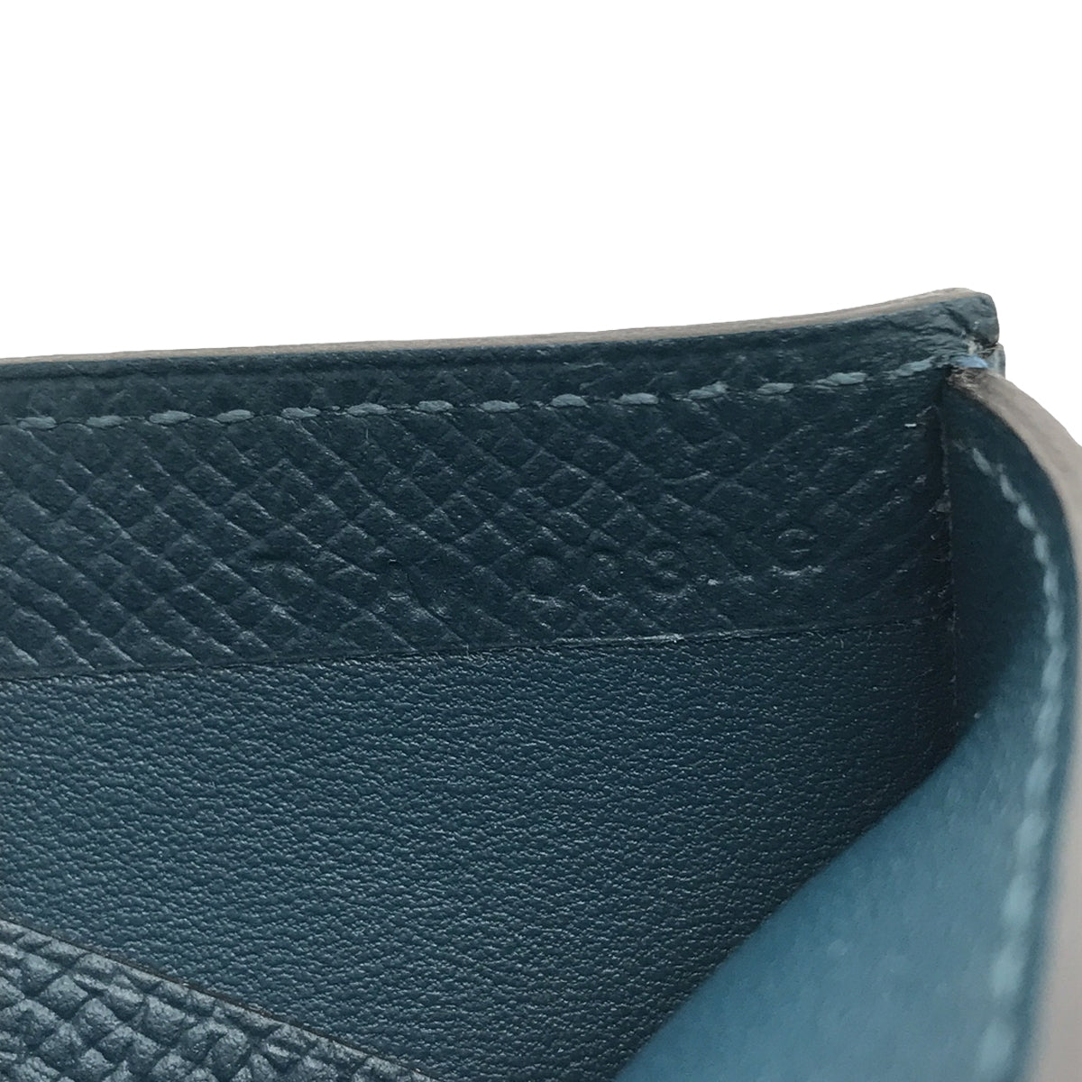 【미품】 HERMES / 헤르메스 | 보 엡손 접이식 지갑 긴 지갑 | 콜베르 블루 | 여성