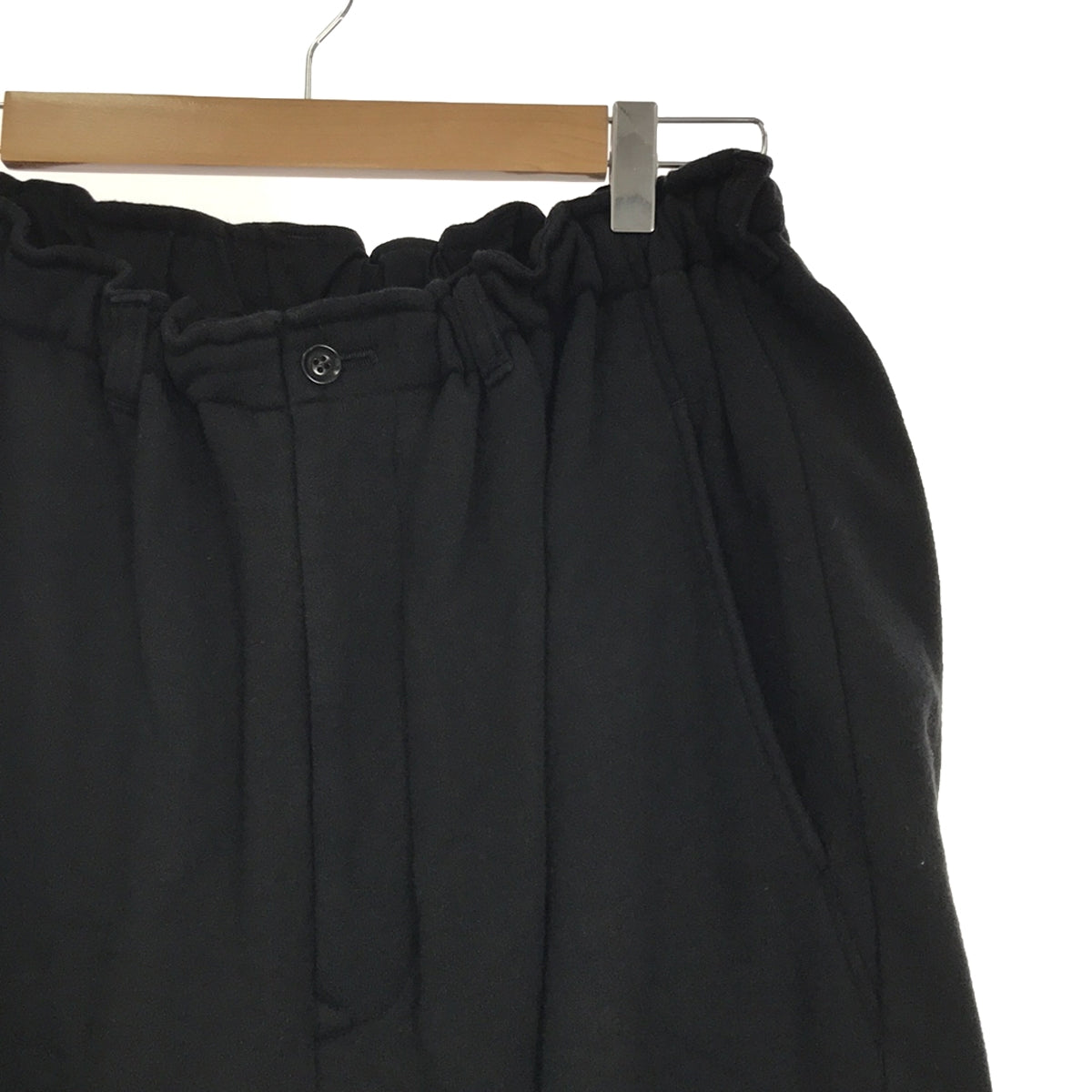 Y's / ワイズヨウジヤマモト | FLEECE 6 BUTTONS STRING PANTS ストリング パンツ | 1 | ブラック |  レディース