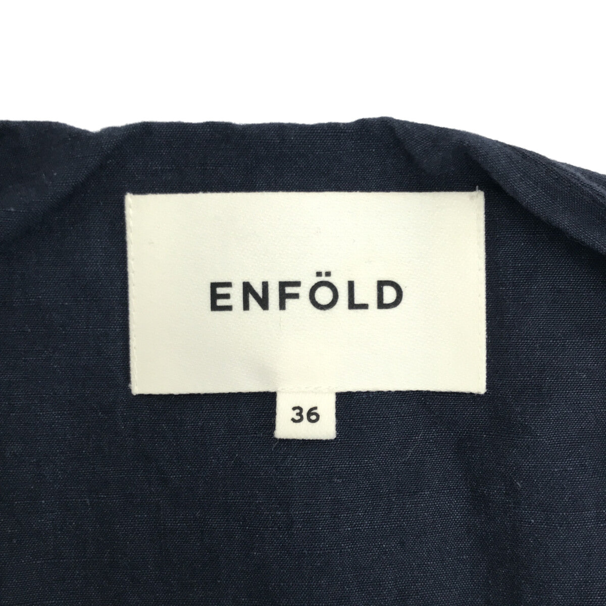 ENFOLD / エンフォルド | ペーパーリネンノーカラーコート | 36 