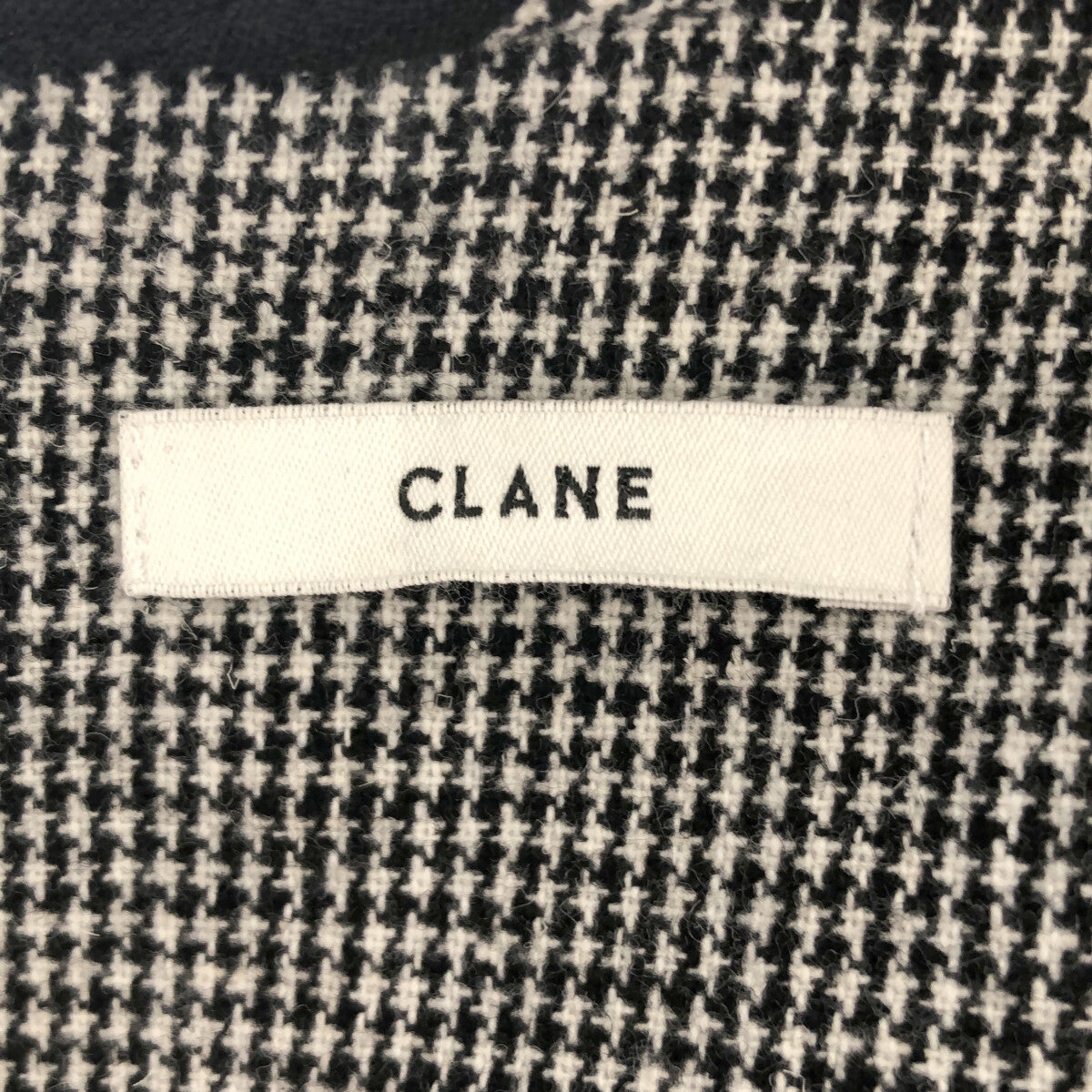 CLANE / クラネ | 2020AW | HOUNDSTOOTH PIPING TOPS 千鳥格子