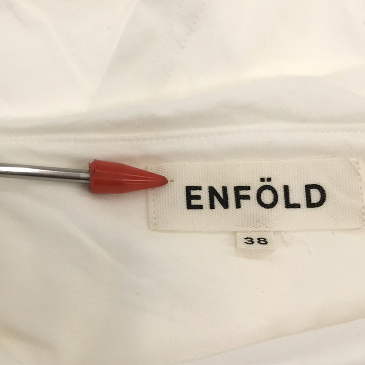 ENFOLD / エンフォルド | スビン天竺 2ホール ドレーププルオーバー 変形カットソー | 38 | レディース