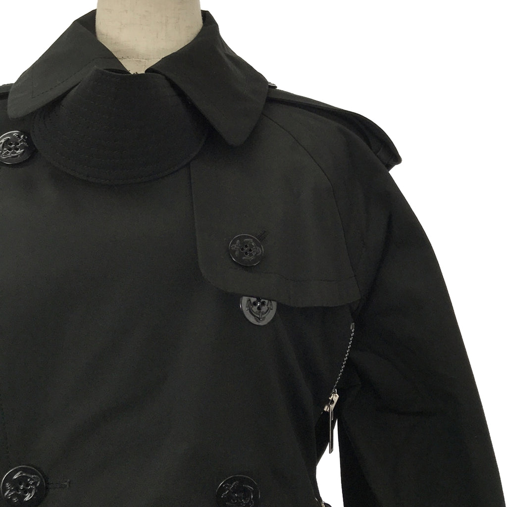 【美品】  sacai / サカイ | 2019AW | コットンコーティング トレンチジャケット | 1 | ブラック | レディース