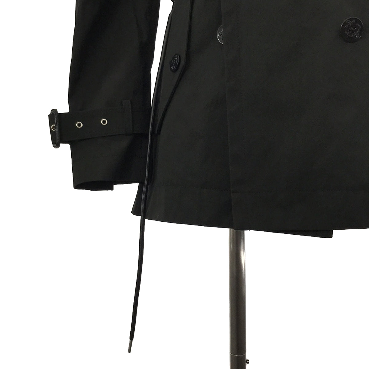 【美品】  sacai / サカイ | 2019AW | コットンコーティング トレンチジャケット | 1 | ブラック | レディース