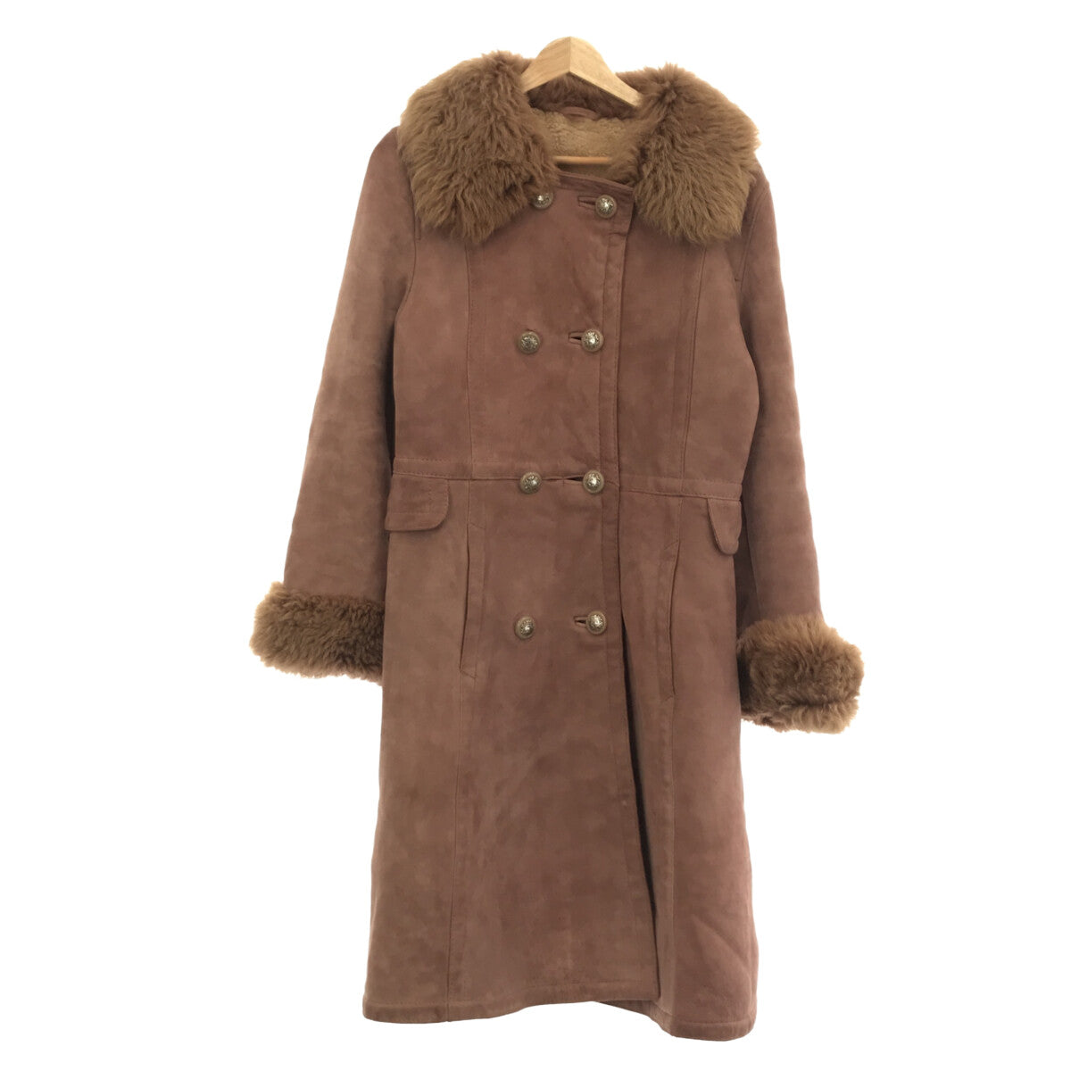 復古 / 復古服裝 | 20世紀70年代羊毛大衣|粉紅米色|女性的