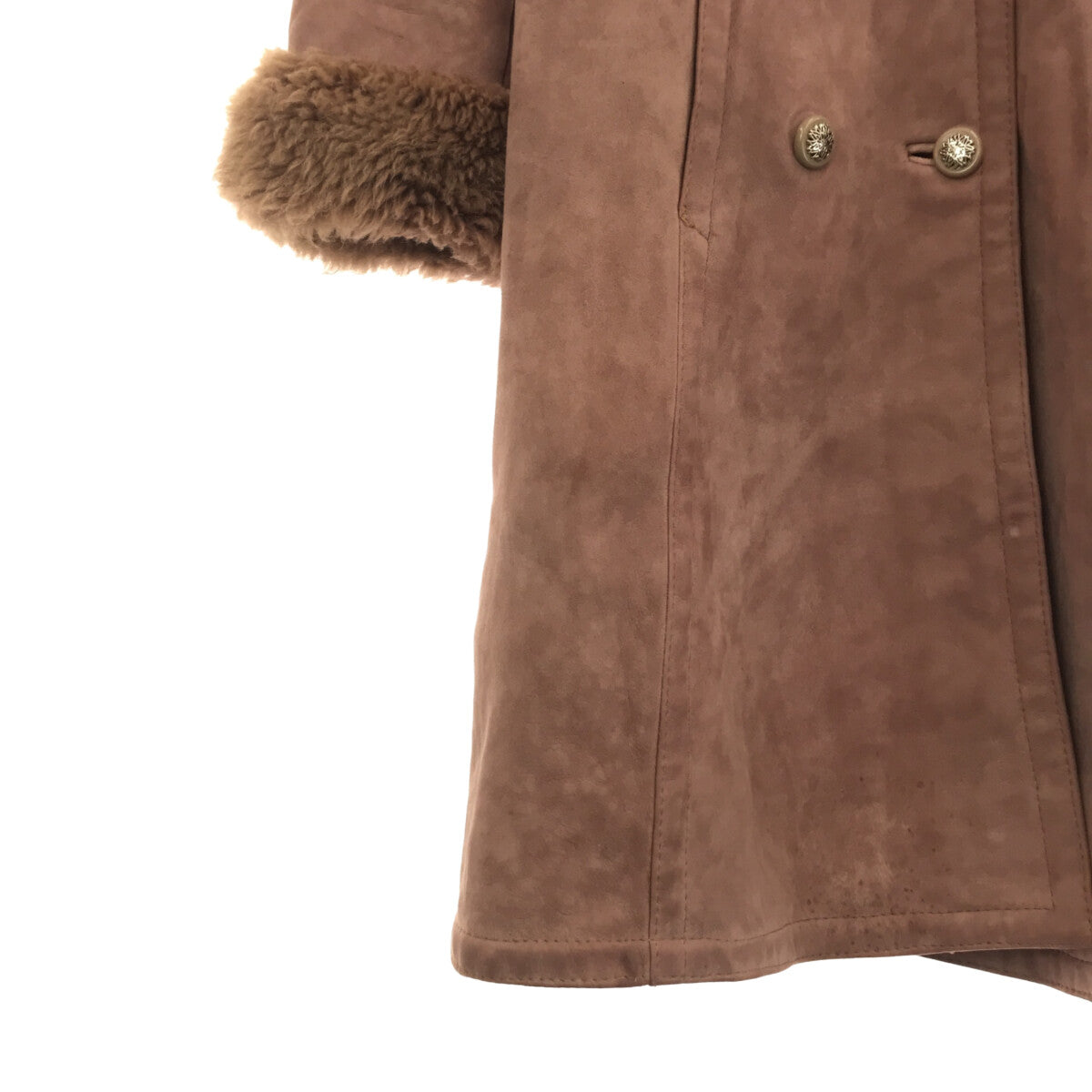 復古 / 復古服裝 | 20世紀70年代羊毛大衣|粉紅米色|女性的