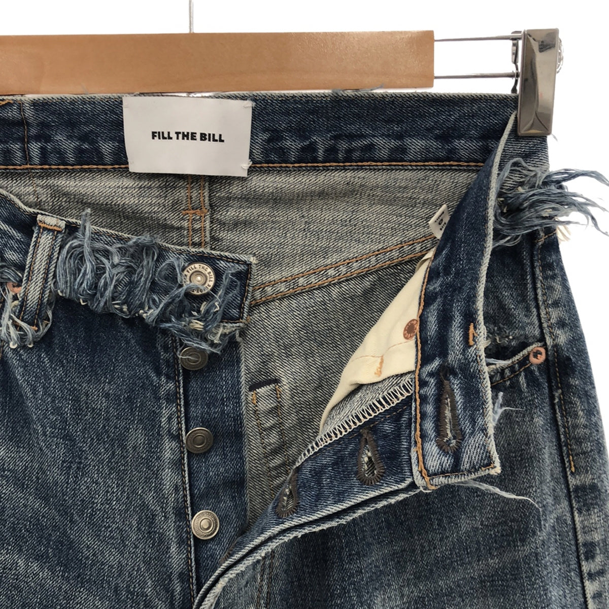 新品】 FILL THE BILL / フィルザビル | 2023SS | WAIST FRINGE 5POCKET JEANS ウエスト – KLD