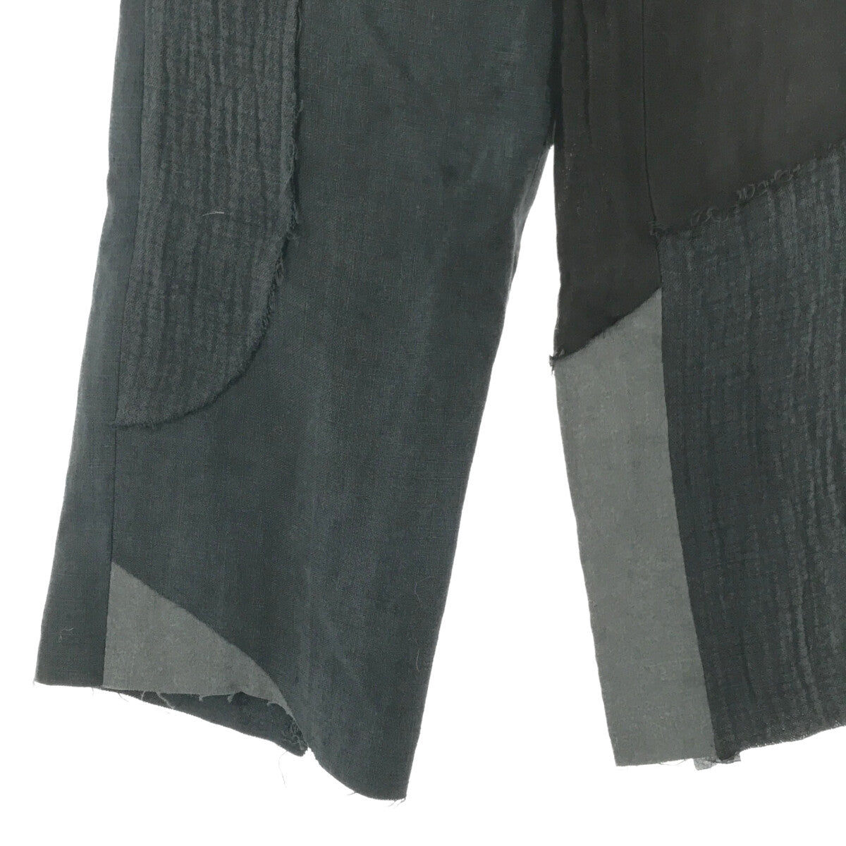 ARCHIVIO J.M.Ribot / アルキビオジェイエムリボット | PA11 Patch Trousers ジャガードパッチワークパンツ | 46 | ブラック/ネイビー | メンズ