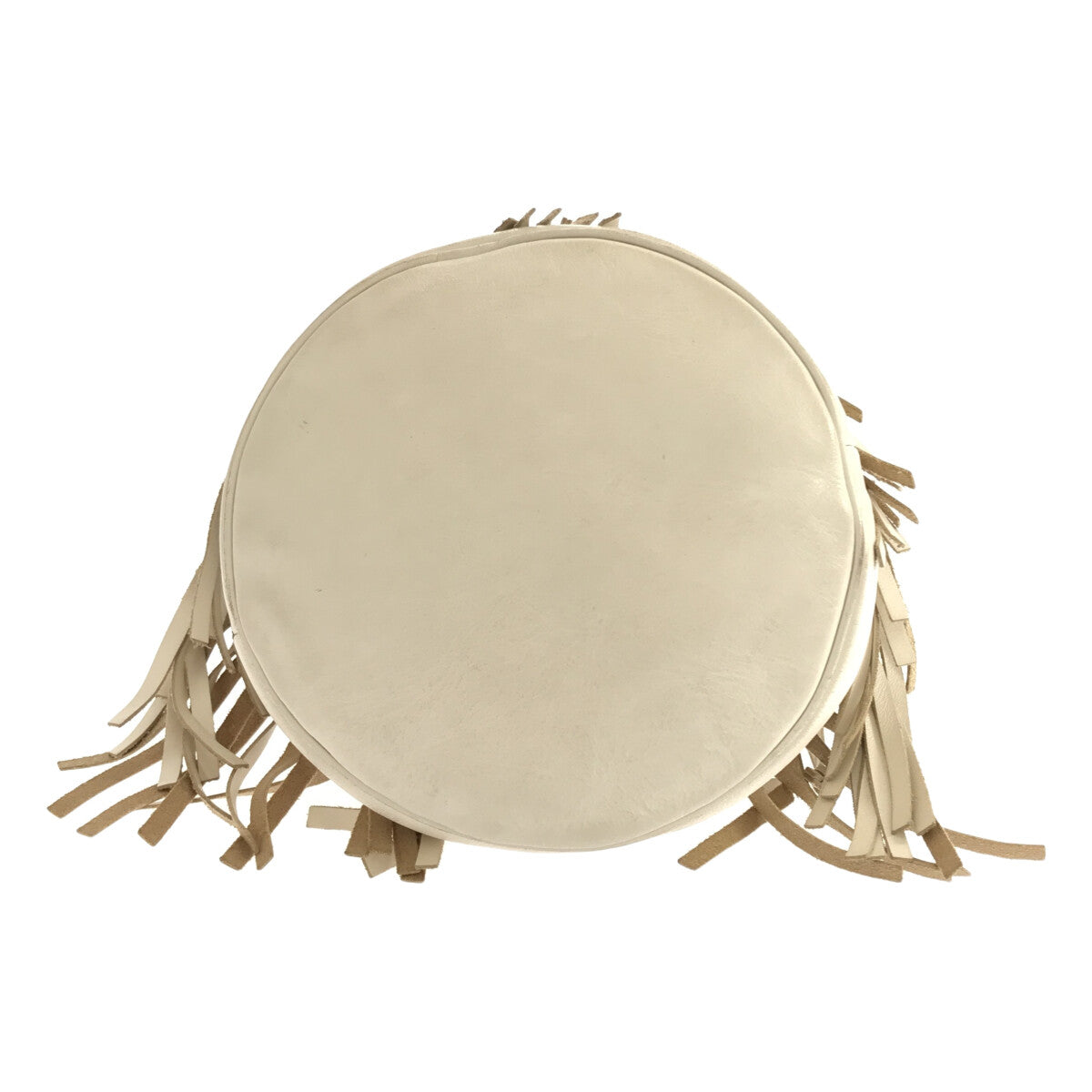 J&amp;M 戴維森 | FRINGE CARNIVAL L 皮革抽繩包 |白色 |女性的