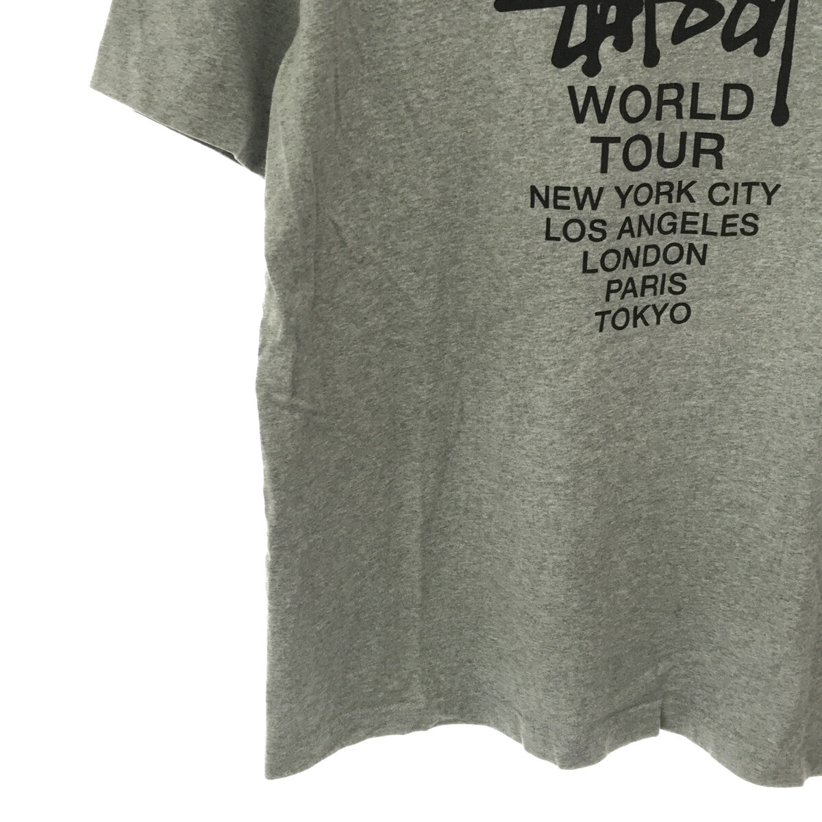 STUSSY / ステューシー | × NIKE / ナイキ コラボ World Tour Tee / ロゴTシャツ | L |