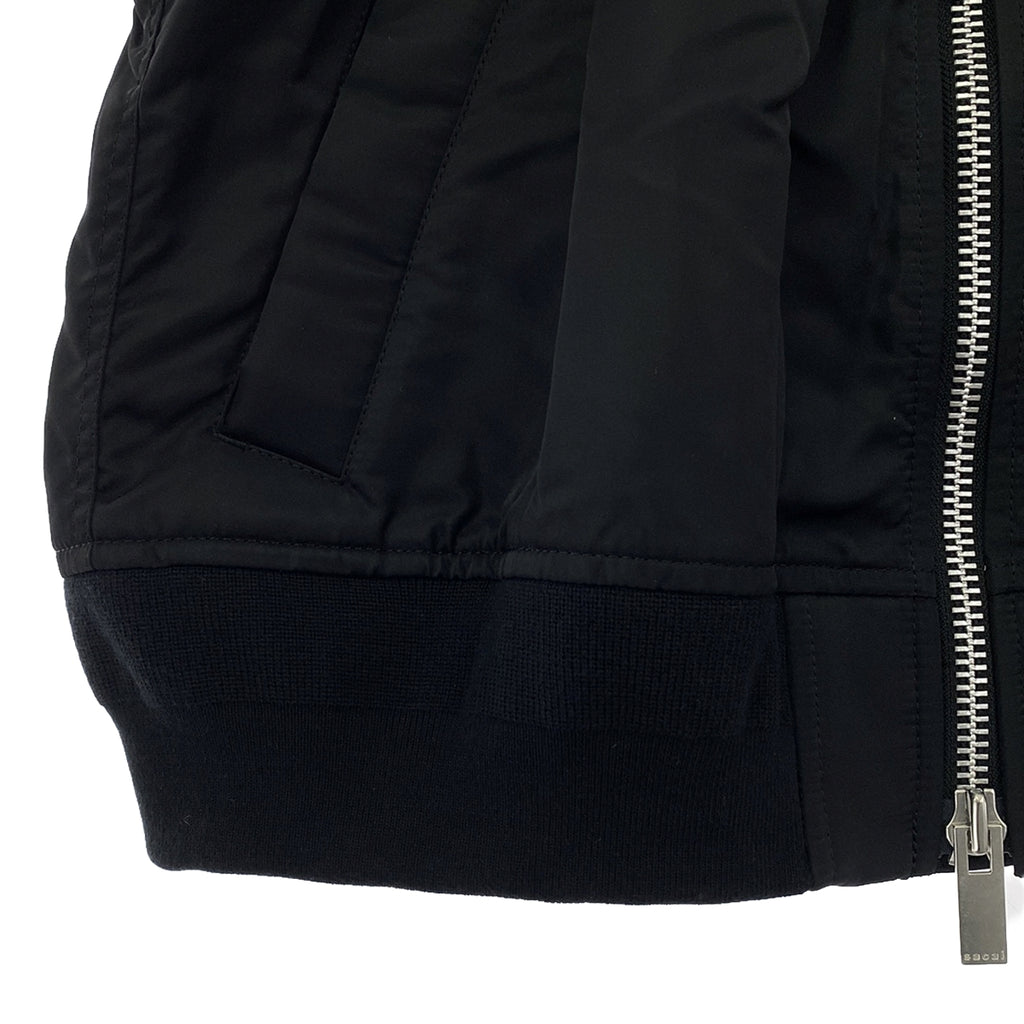 【新品】  sacai / サカイ | 2024SS | Nylon Twill Vest べストジャケット | 1 | ブラック | レディース
