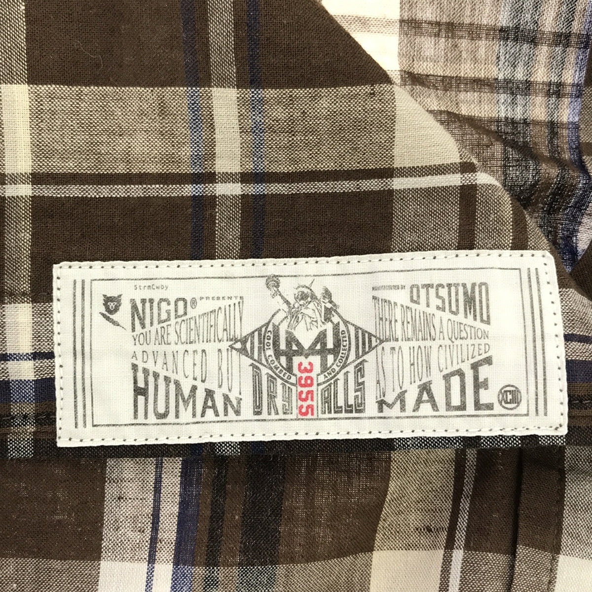 HUMAN MADE / ヒューマンメイド | コットン リネン チェック ボタンダウンシャツ | M | ブラウン系 | メンズ – KLD