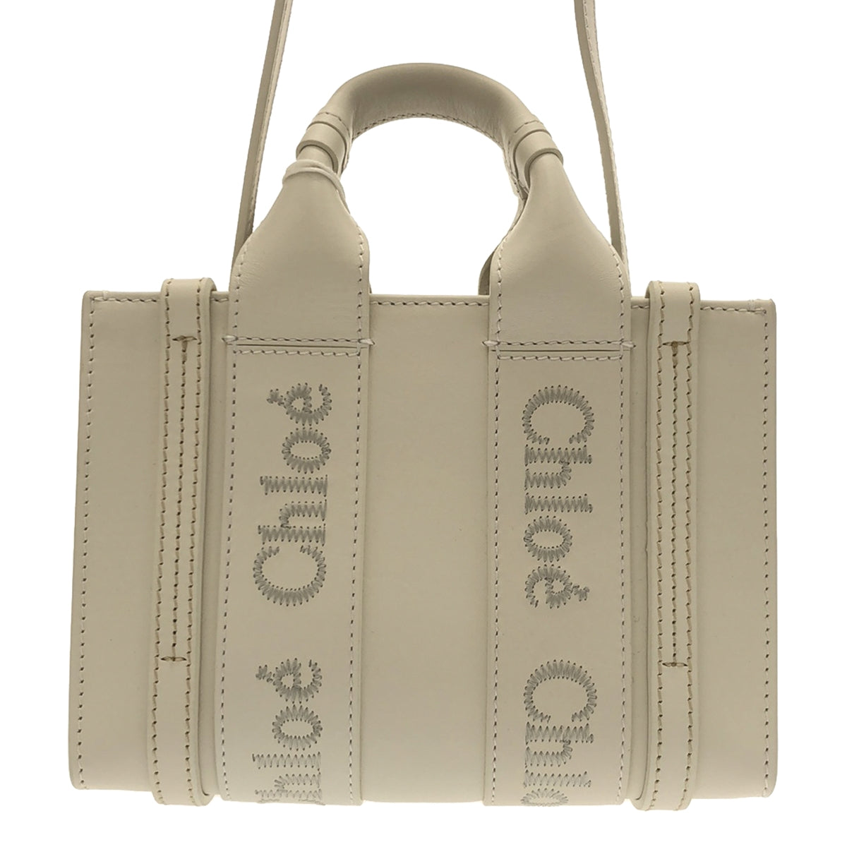 Chloe / クロエ | 2way woody mini tote / ショルダー付き レザー ミニ ハンドトートバッグ |