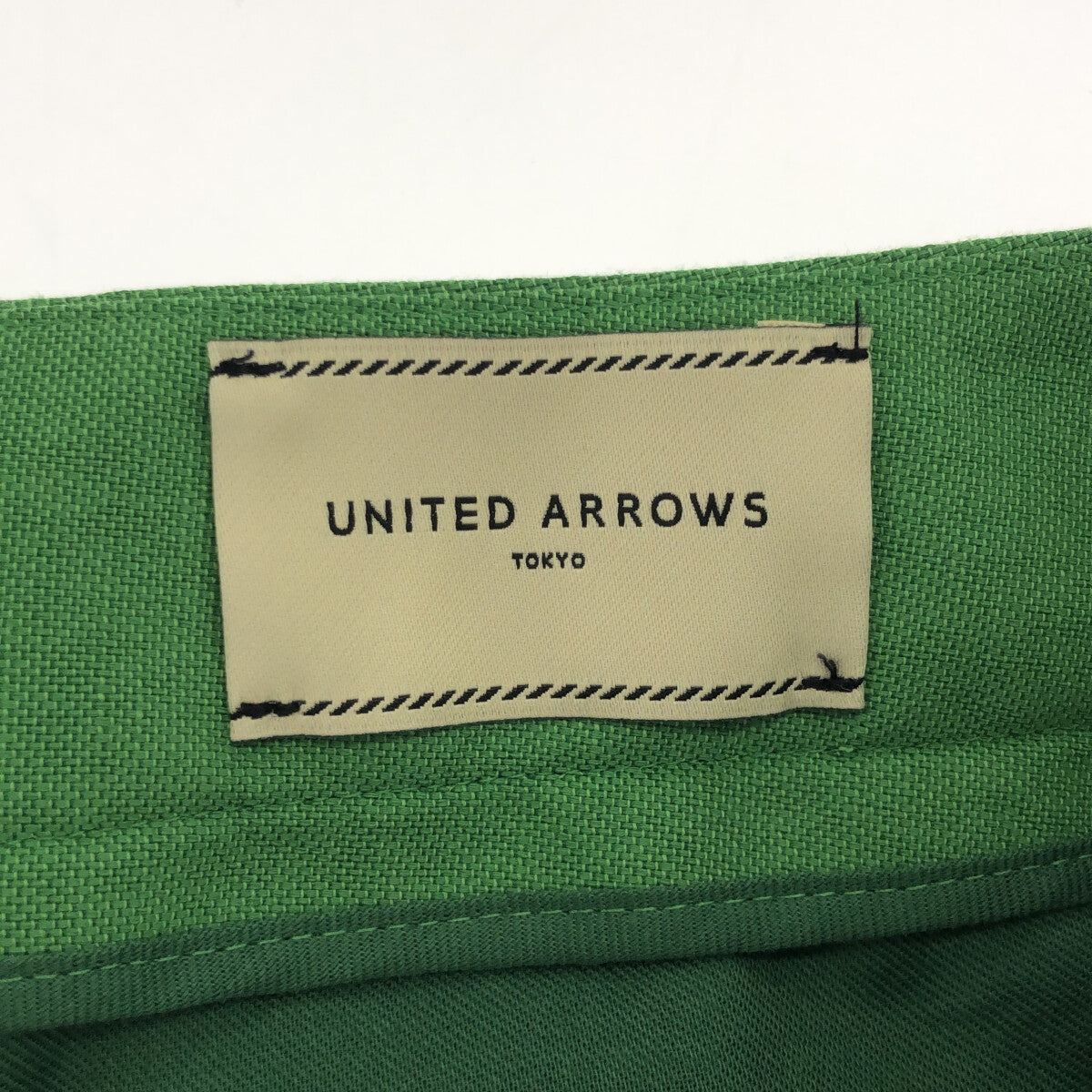 【美品】 UNITED ARROWS / ユナイテッドアローズ | 2022SS | P/C ドビー スリムパンツ | 36 | グリーン |  レディース