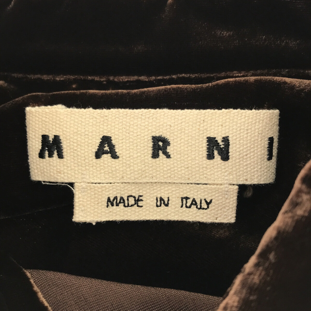 MARNI / マルニ | 2022SS | ベルベット シャツ | 50 |