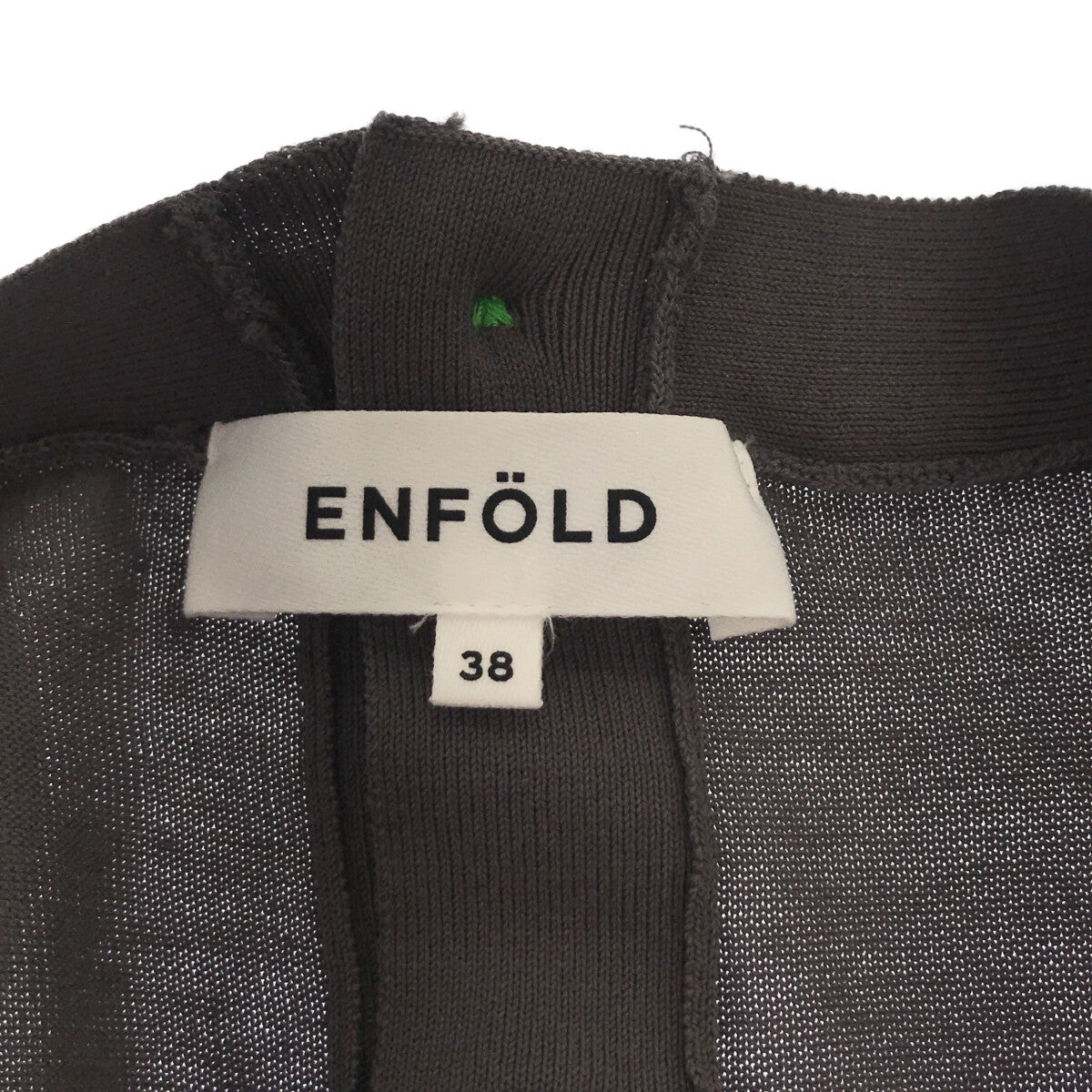 ENFOLD / エンフォルド | CARDIGAN / アシンメトリー コットン