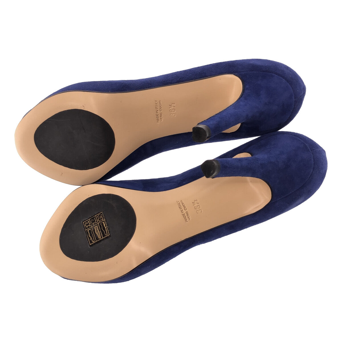 【신품】 PELLICO / 페리코 | OPEN 90 스웨이드 오픈 투 힐 펌프스 | 36 1/2 | 블루 | 여성