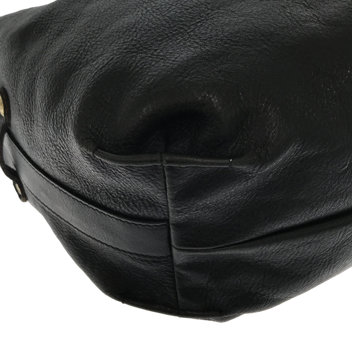 IL BISONTE / 일비존테 | 가죽 원스트랩 숄더백 | 블랙 | 여성