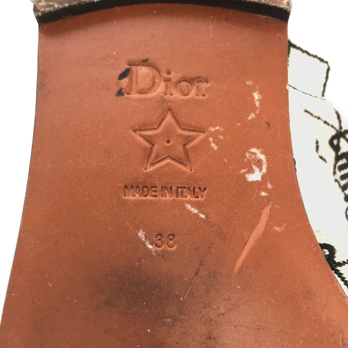 Christian Dior / クリスチャンディオール | J'ADIOR アンクルリボン フラットサンダル | 38 | ブラック | レディース