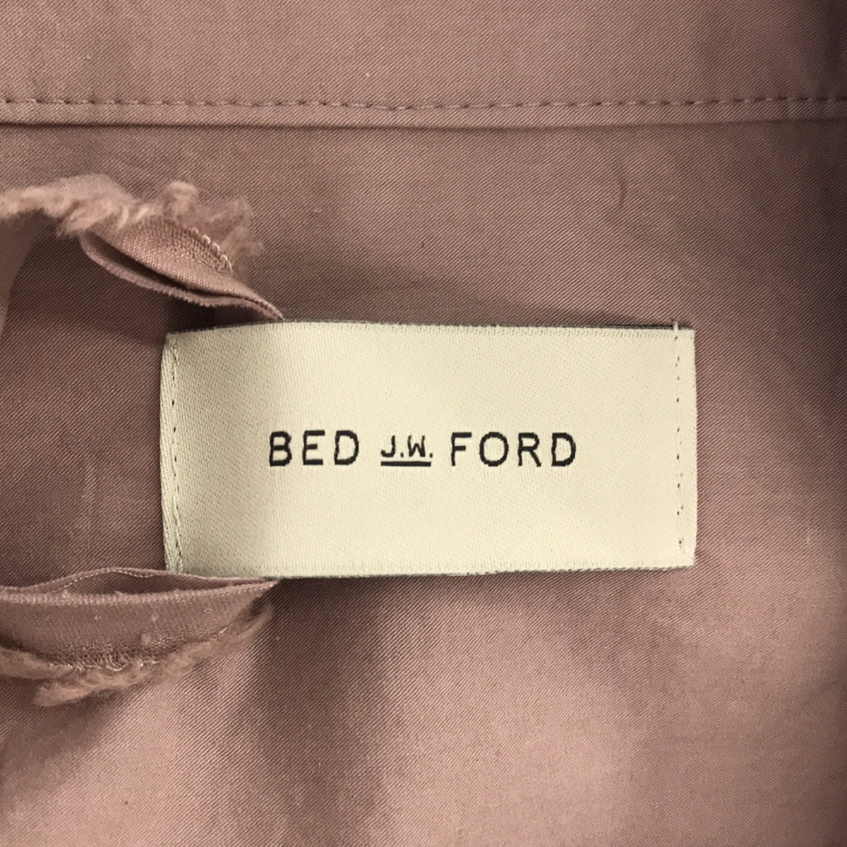 【新品】  BED J.W. FORD / ベッドフォード | 2022AW | Tie Shirts スカーフ付き ネクタイシャツ | 0 | LAVENDER | メンズ