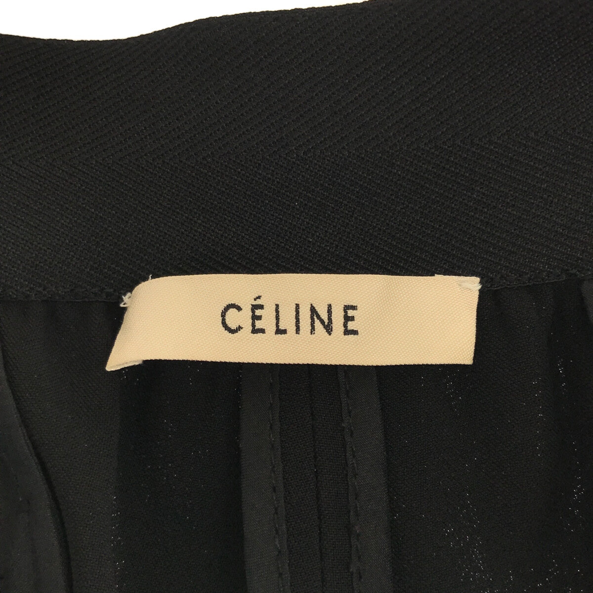 CELINE / セリーヌ | サイド切替 イージーパンツ | 36 | ブラック | レディース