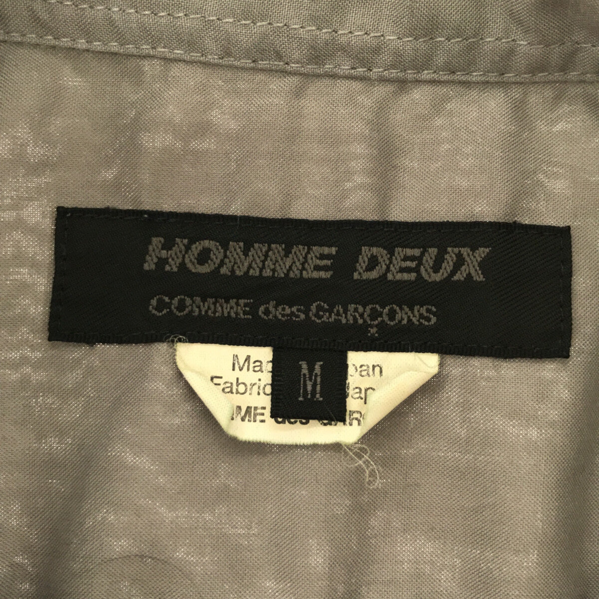 COMME des GARCONS HOMME DEUX / コムデギャルソンオムドゥ | 2019SS | ポリエステル縮絨 シャツ | M |