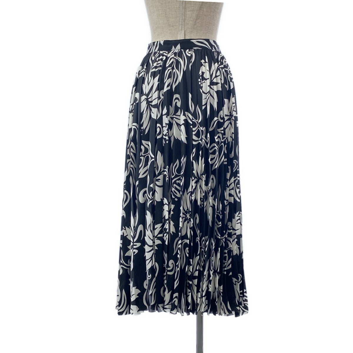 【新品】  sacai / サカイ | 2024SS | Floral Print Skirt プリーツスカート | 1 | ブラック/ホワイト | レディース