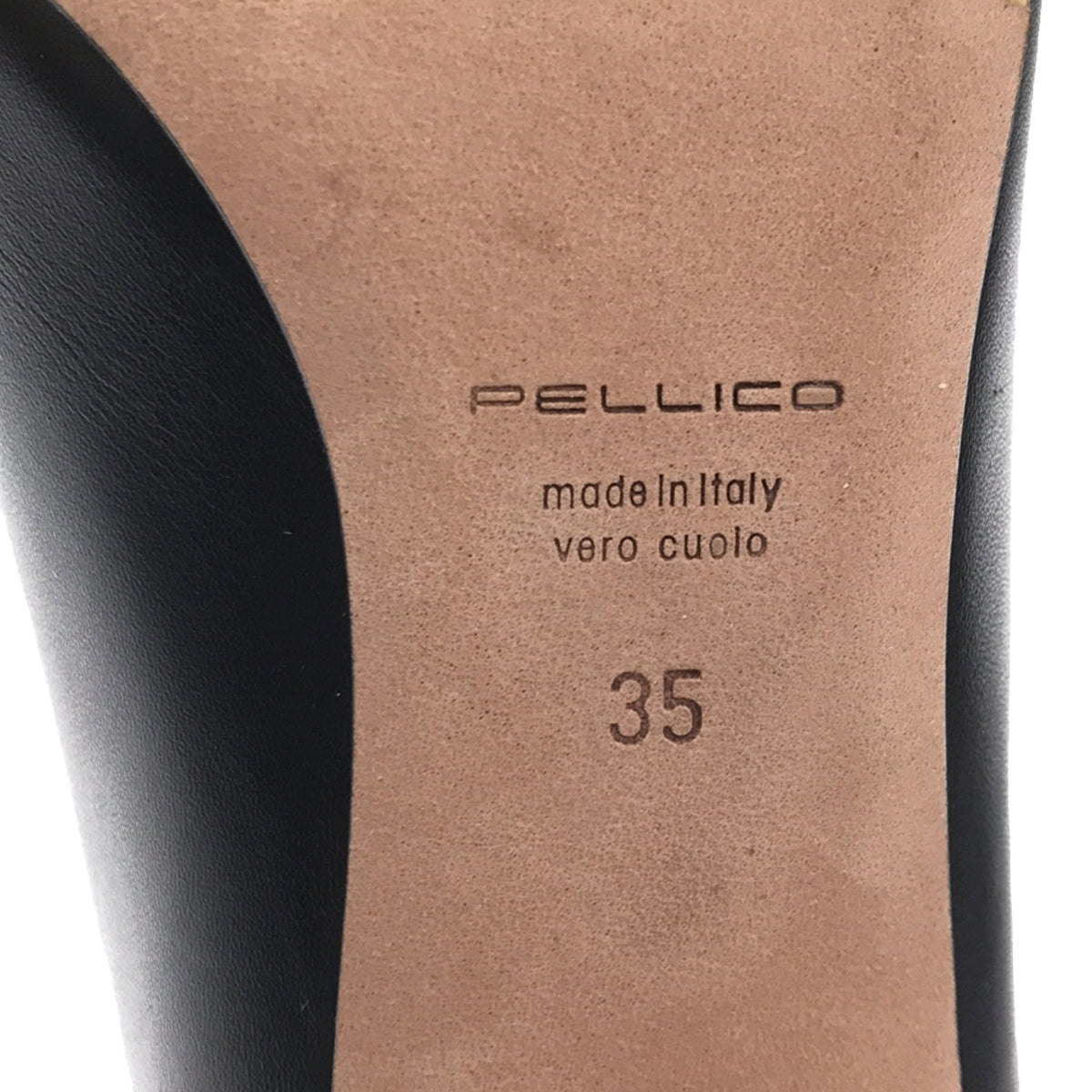 PELLICO / ペリーコ | TAXI 80 タキシー 80 レザー アーモンドトゥ バックジップ ヒール ショート ブーツ | 35 |  レディース