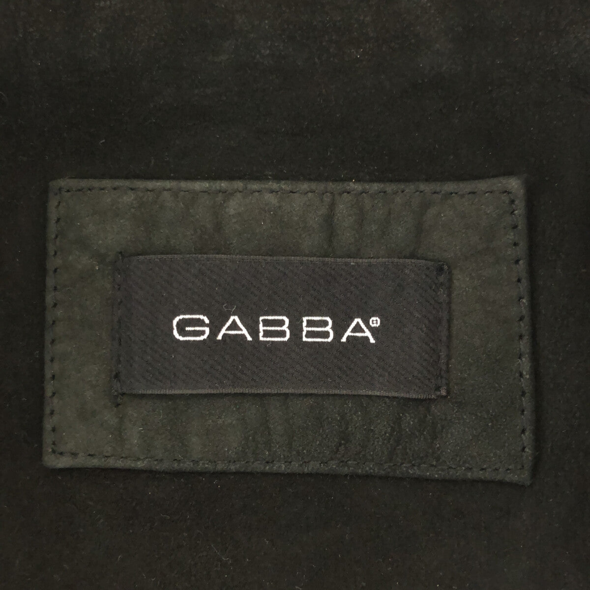 GABBA / ギャバ | スエードレザー キルティング ジャケット | M | ブラック | メンズ