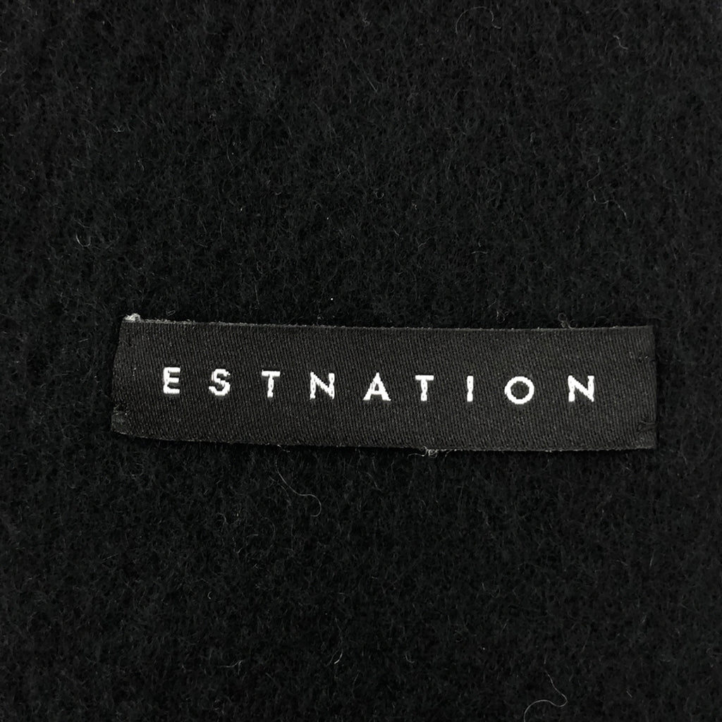 ESTNATION / エストネーション | 大判ストール | ブラック