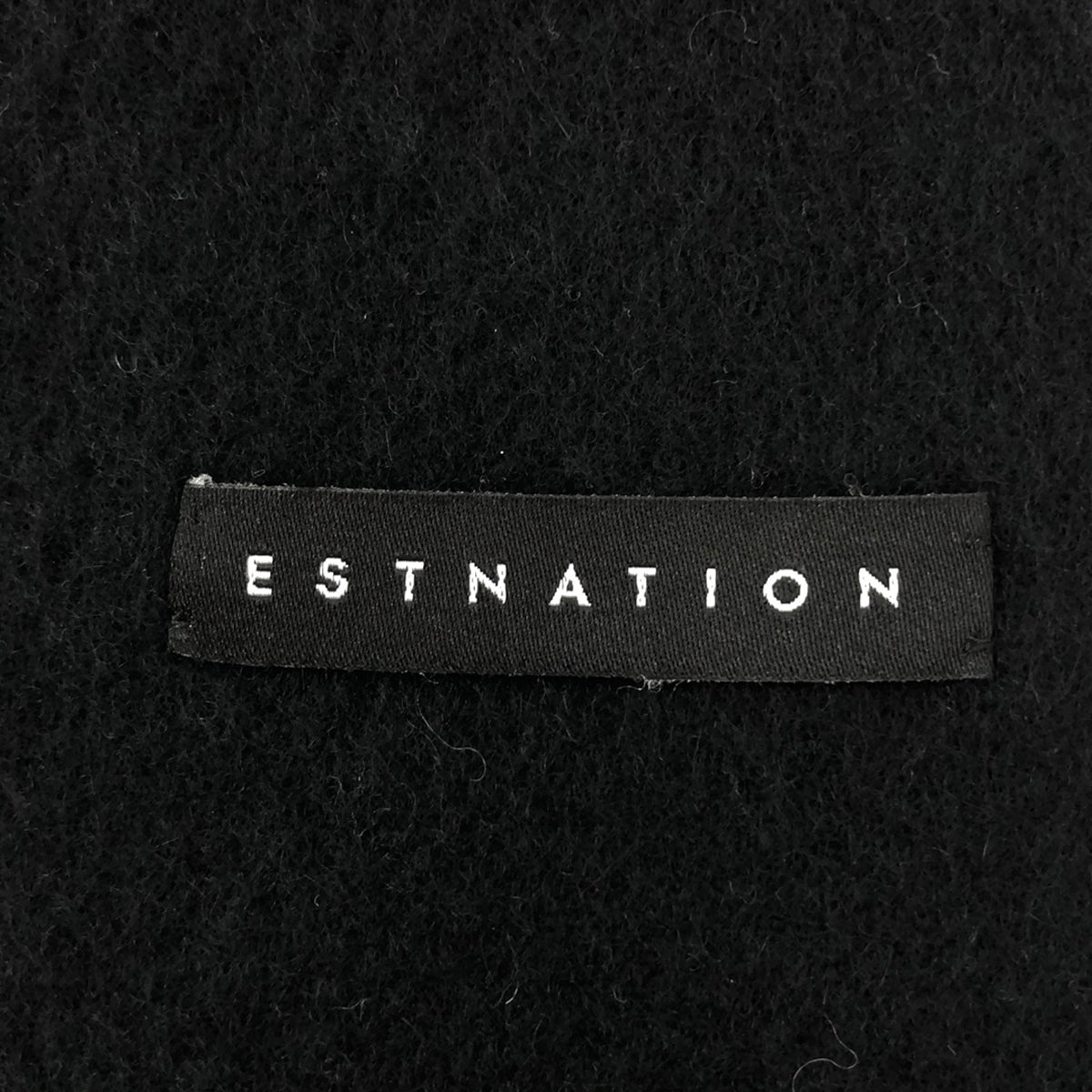 ESTNATION / エストネーション | 大判ストール | ブラック
