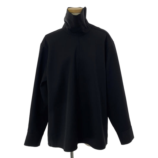 [Good Condition] JIL SANDER | 2024SS | SHIRT 55 Highland Collar Blouse | 32 | Black | Women's