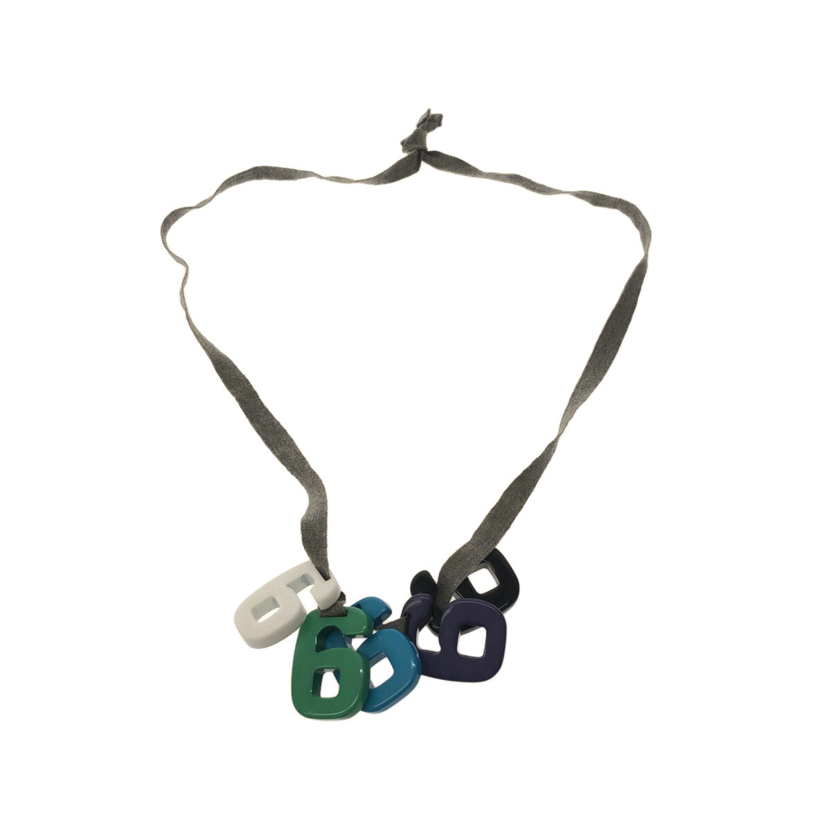 MM6 Martin Margiela / エムエムシックスマルタンマルジェラ | ロゴモチーフ キューブ ネックレス | マルチカラー | メンズ