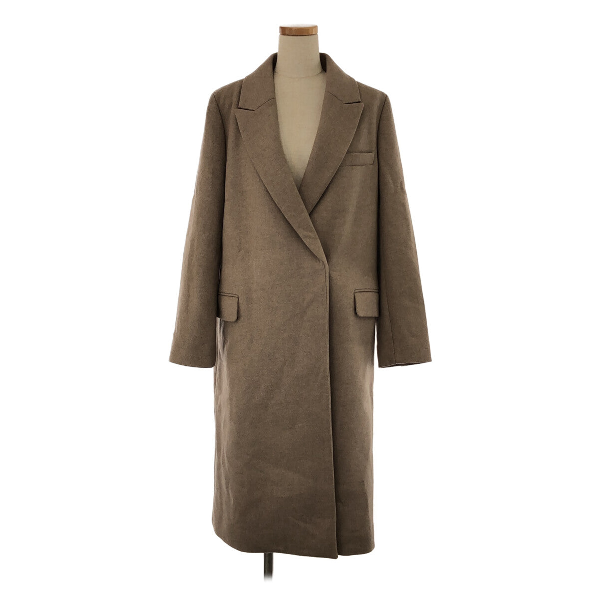 【美品】  Deuxieme Classe / ドゥーズィエムクラス | 2020AW | EVERYDAY I LIKE.  Jacket Coat / 総裏地 カシミヤブレンド チェスターコート | 38 | ベージュ | レディース