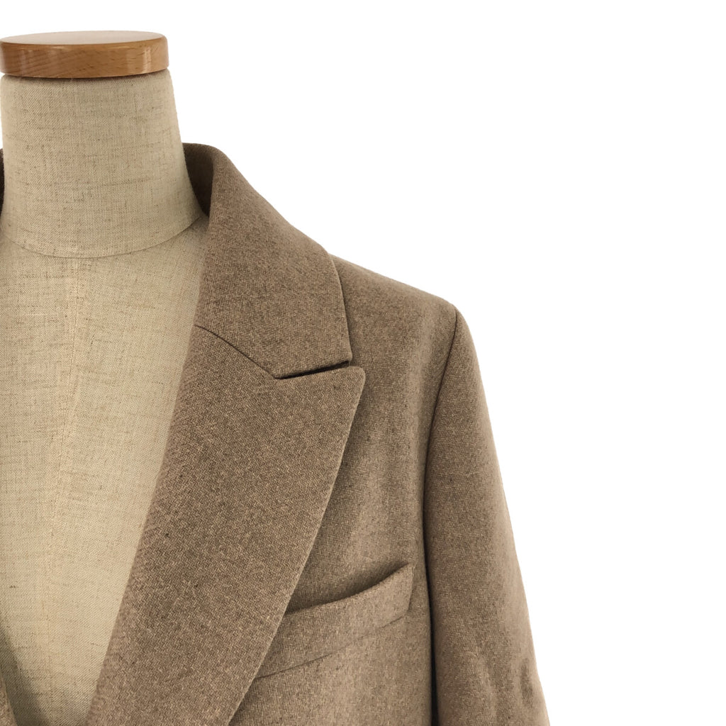 【美品】  Deuxieme Classe / ドゥーズィエムクラス | 2020AW | EVERYDAY I LIKE.  Jacket Coat / 総裏地 カシミヤブレンド チェスターコート | 38 | ベージュ | レディース